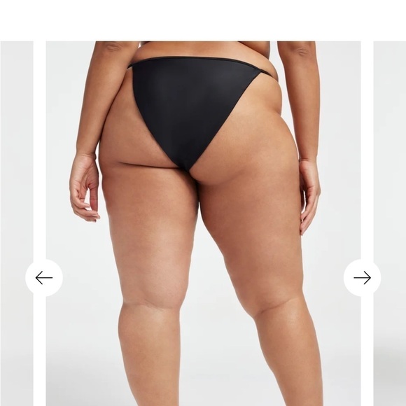 Good American | green shine perfect fit high rise bikini bottoms size 5 (2X) new - Picture 2 of 6